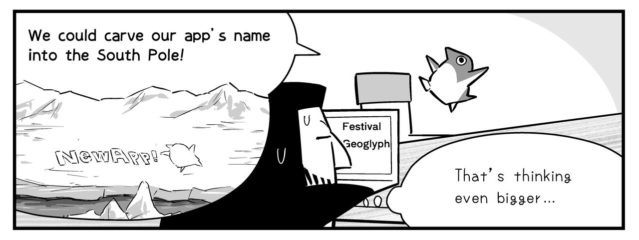 Adele says they could carve the app's name into the South Pole.