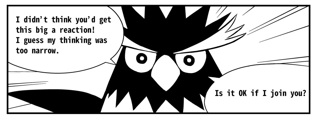 Rockhopper admits that his thinking was too narrow and asks to join in.