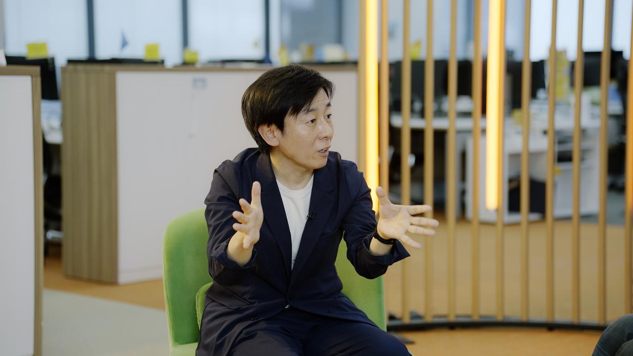 前向きな対話について語る青野さん