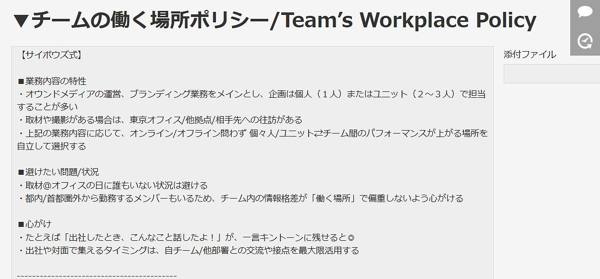 サイボウズ式 編集チームの働く場所ポリシー