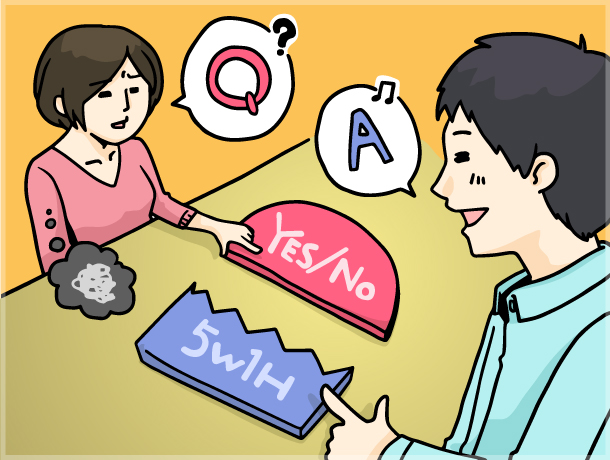 質問の属性を見極めない回答は相手を苛立たせる